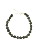 Groene ketting met grote ronde kralen