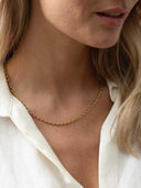 Gouden ketting met patroon