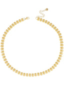 Ketting met vergulde rechthoek schakels