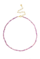 Gemstone ketting lila