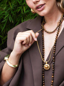 Lange ketting met gemstone