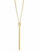 Lange snake ketting met knoop