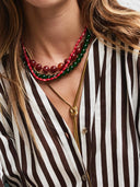Lange snake ketting met knoop