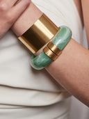 Lichtgroene bumper bangle zeegroen-melee