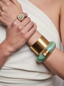Lichtgroene bumper bangle zeegroen-melee
