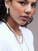 Platte snake ketting XL