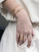 Ring gouden cirkels maat 17