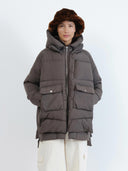 Donkergroene puffer jas lyndon