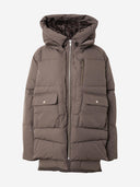 Donkergroene puffer jas lyndon