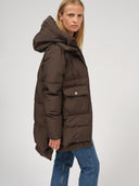 Donkergroene puffer jacket lyndon