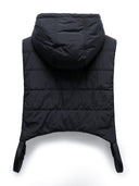 Zwarte padded capuchon hixon hood
