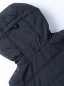 Zwarte padded capuchon hixon hood