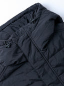 Zwarte padded capuchon hixon hood