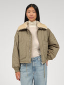 Groene bomber jacket linda