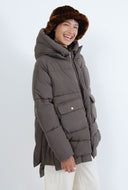 Jas lyndon puffer jacket black olive