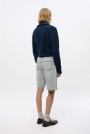 Lichtgrijze dank long shorts