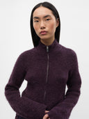 Donkerpaars wollen vest enbessie