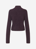 Donkerpaars wollen vest enbessie