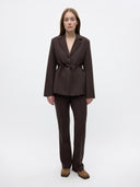 Donkerbruine austion blazer
