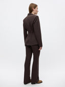 Donkerbruine austion blazer