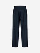 Navy pinstripe dore pants