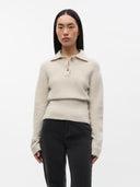 Beige polo knit englacia