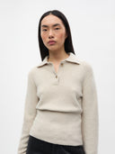Beige polo knit englacia