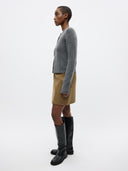 Camelkleurige minirok tucson skirt