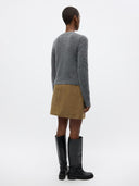 Camelkleurige minirok tucson skirt