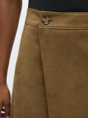 Camelkleurige minirok tucson skirt
