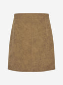 Camelkleurige minirok tucson skirt