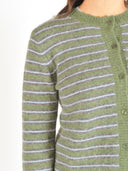 Groen gestreepte cardigan ada ls