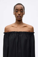 Off-shoulder harriet ls top