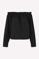 Off-shoulder harriet ls top