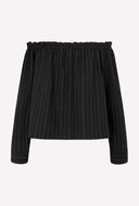 Off-shoulder harriet ls top