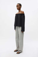Off-shoulder harriet ls top