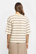 Gestreept boxy t-shirt ESSigne