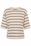 Gestreept boxy t-shirt ESSigne