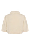 Gebreid cropped vest esrana knit cardigan