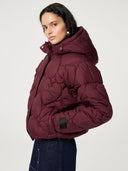 Bordeauxrode pufferjas prisca puffer