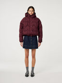 Bordeauxrode pufferjas prisca puffer