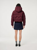 Bordeauxrode pufferjas prisca puffer