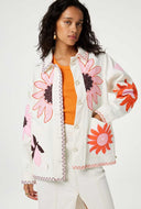 Ecru denim jacket elody jacket