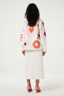 Ecru denim jacket elody jacket