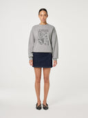 Grijze sweater met opdruk terry chateau sweater