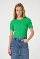Groen slim fit t-shirt tanja