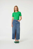 Groen slim fit t-shirt tanja