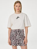 T-shirt met kraaldetail benja