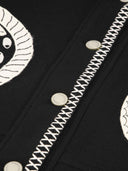 Zwarte wollen jas elias jacket