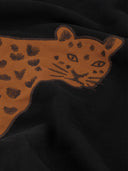 Zwarte sweater met cheetah archie sweater